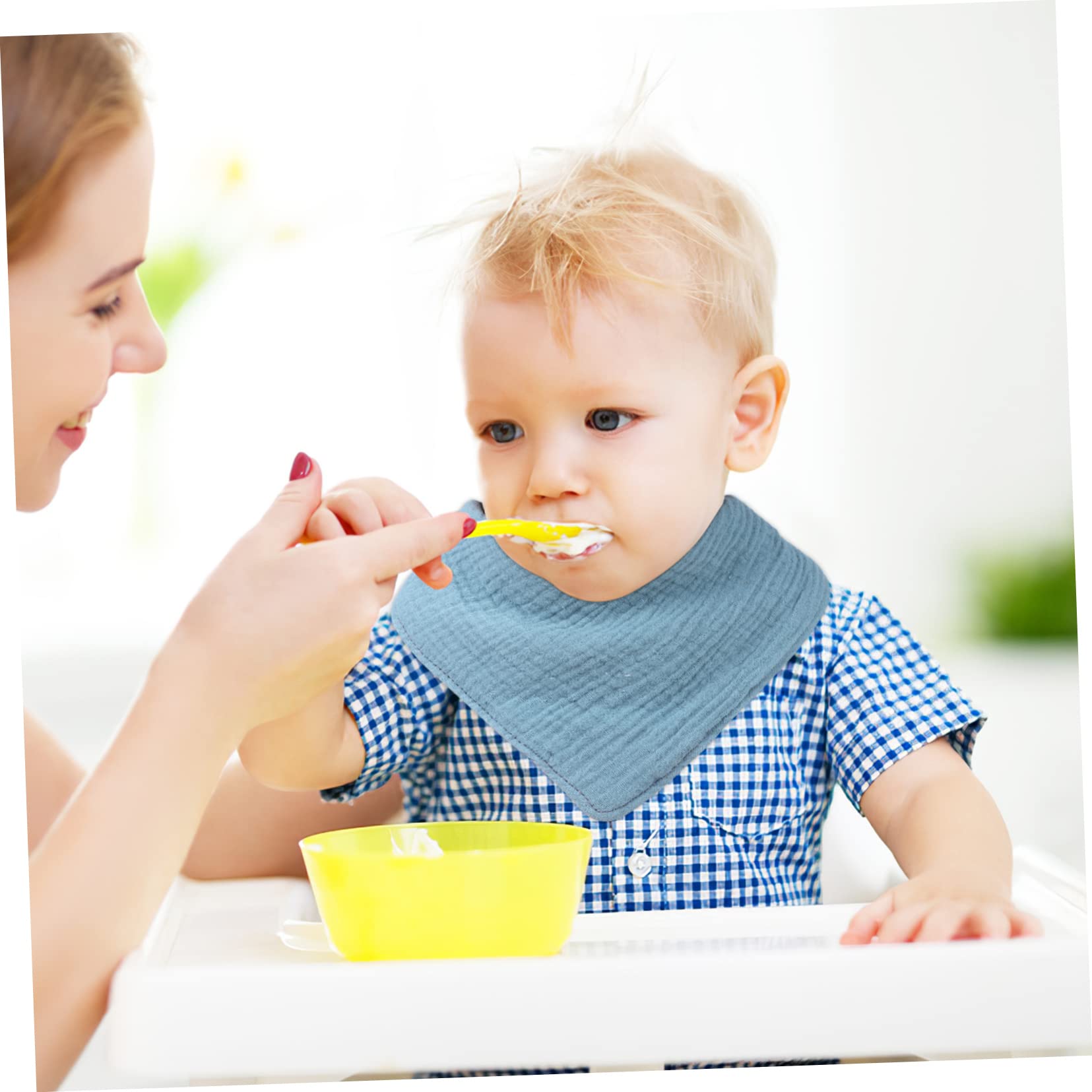 ifundom 12 Piezas Paño Bebé Baberos Baba Baberos Para Niños Baberos Bebe 6-12 Meses Babero Para La Dentición Baberos 0-6 Meses Babero Para Bebe Delantal Simple Gasa Recién Nacido