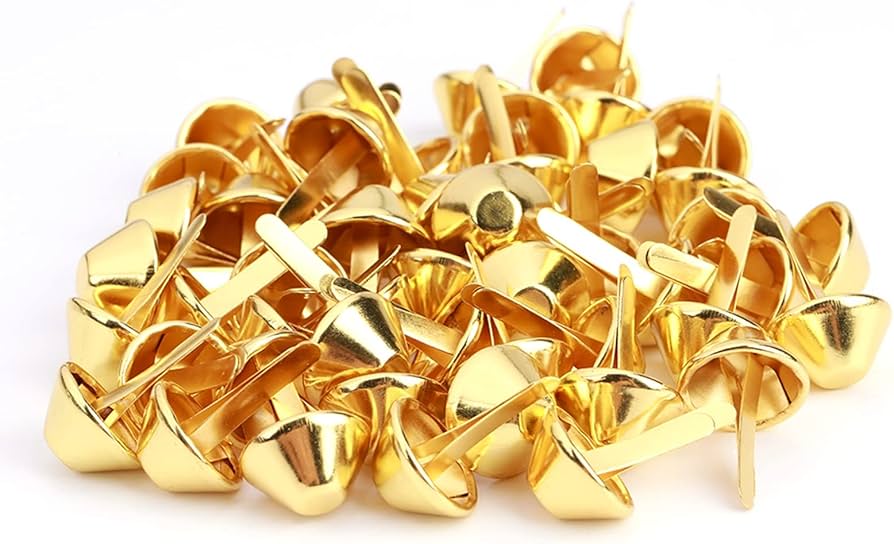 Amazon.com: 50-Piece Gold Metal Purse Feet Studs, 15mm Flat Bottom