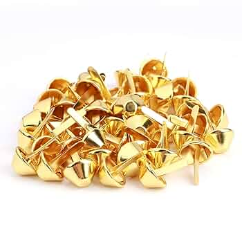 小物 GOLDEN  / WASHED LEATHER STUDS 80 Amazon.com: BUYGOO 50 Sets Cone Spikes Screwback Studs, Gold