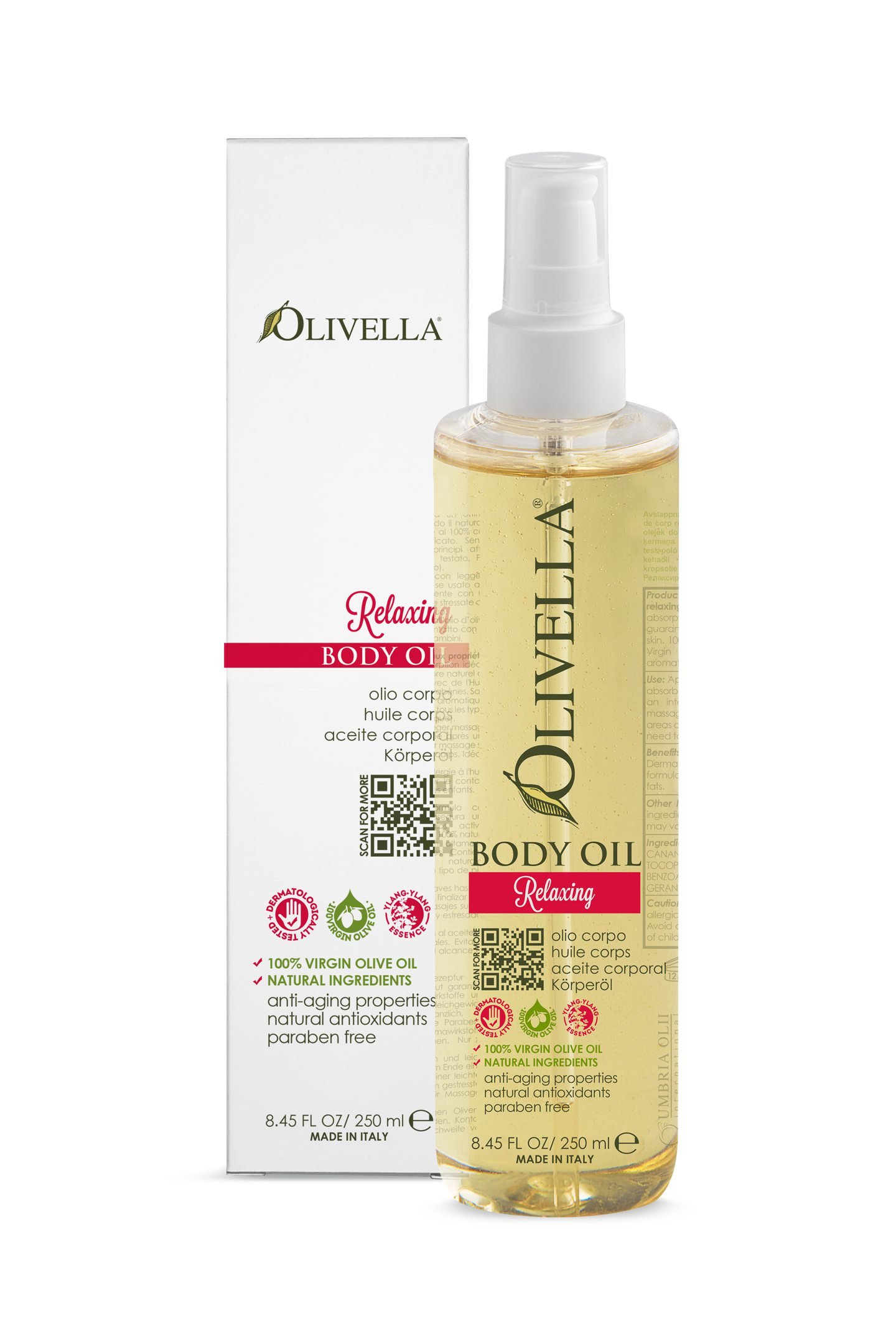 OlivellaBody Oil Relax Olivella 8.45 oz Spray