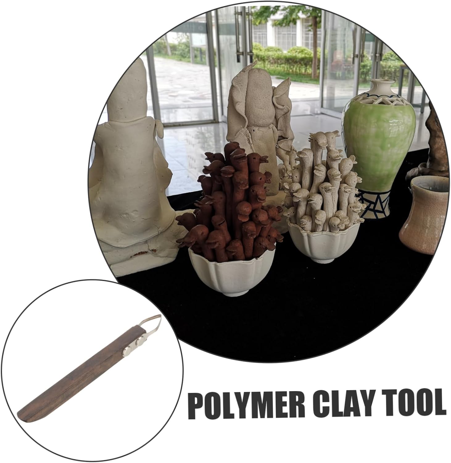 STOBOK Pottery Tools Clay Pottery Supplies Pottery Handle Making Tool Sculpting Supplies Carving Tools Pottery Carving Modeling Tools Ceramics Tools Sculpting Tool Stainless Steel