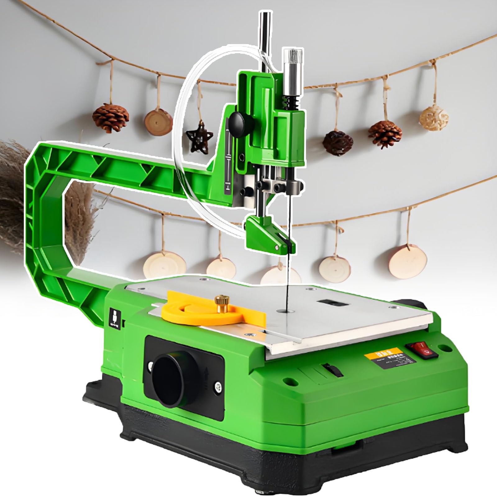 Seghetto Alternativo Elettrico per Legno - Seghetto A Traforo Professionale con profondità di Taglio di 45 Mm | Seghetto A velocità Variabile con Luce E Soffiatore per La Polvere 56blades