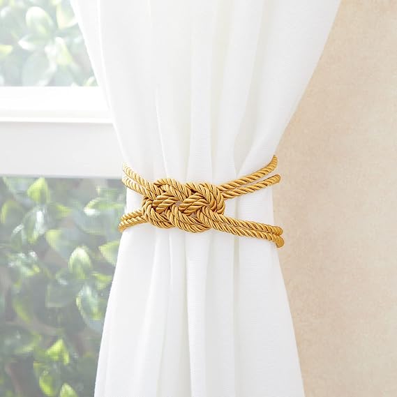 Bright Creations Gold Rope Twisted Cord - Metallic Gold Cording for Sewing & Upholstery Trim - Decorative Braided Rope for Crafts & Decor - 5mm, 36 Yards (2x18 Yds), Polyester