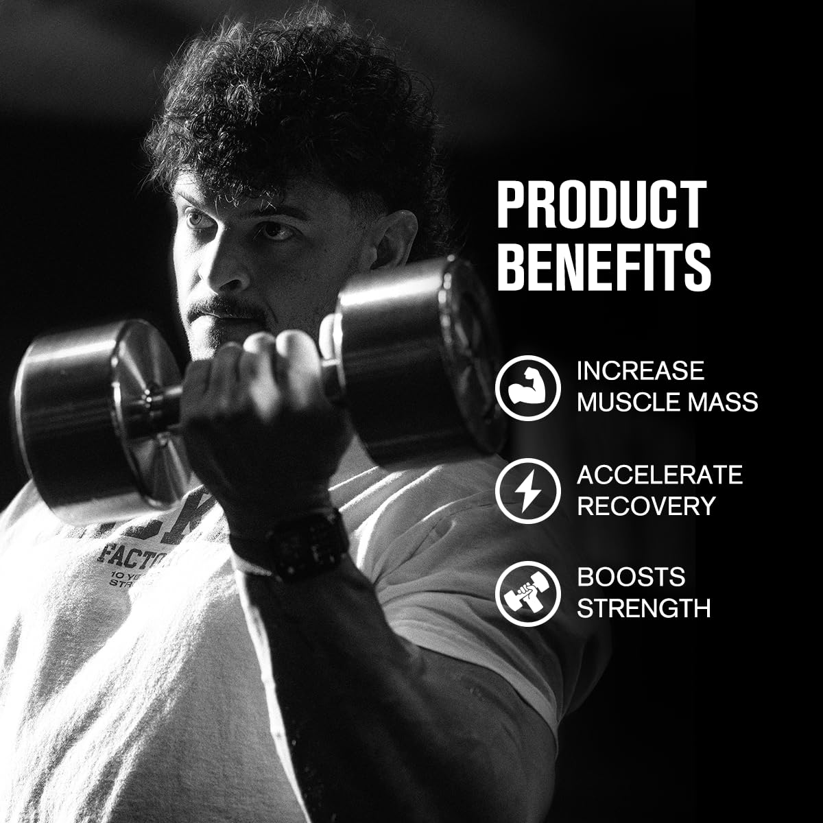 Jacked Factory Growth Peptides – Peptides for Muscle Growth with PeptiStrong®, Supports Muscle Protein Synthesis, Muscle Builder, Strength & Recovery, Peptide Muscle Building Supplement, 120 Capsules — Amazon image 4