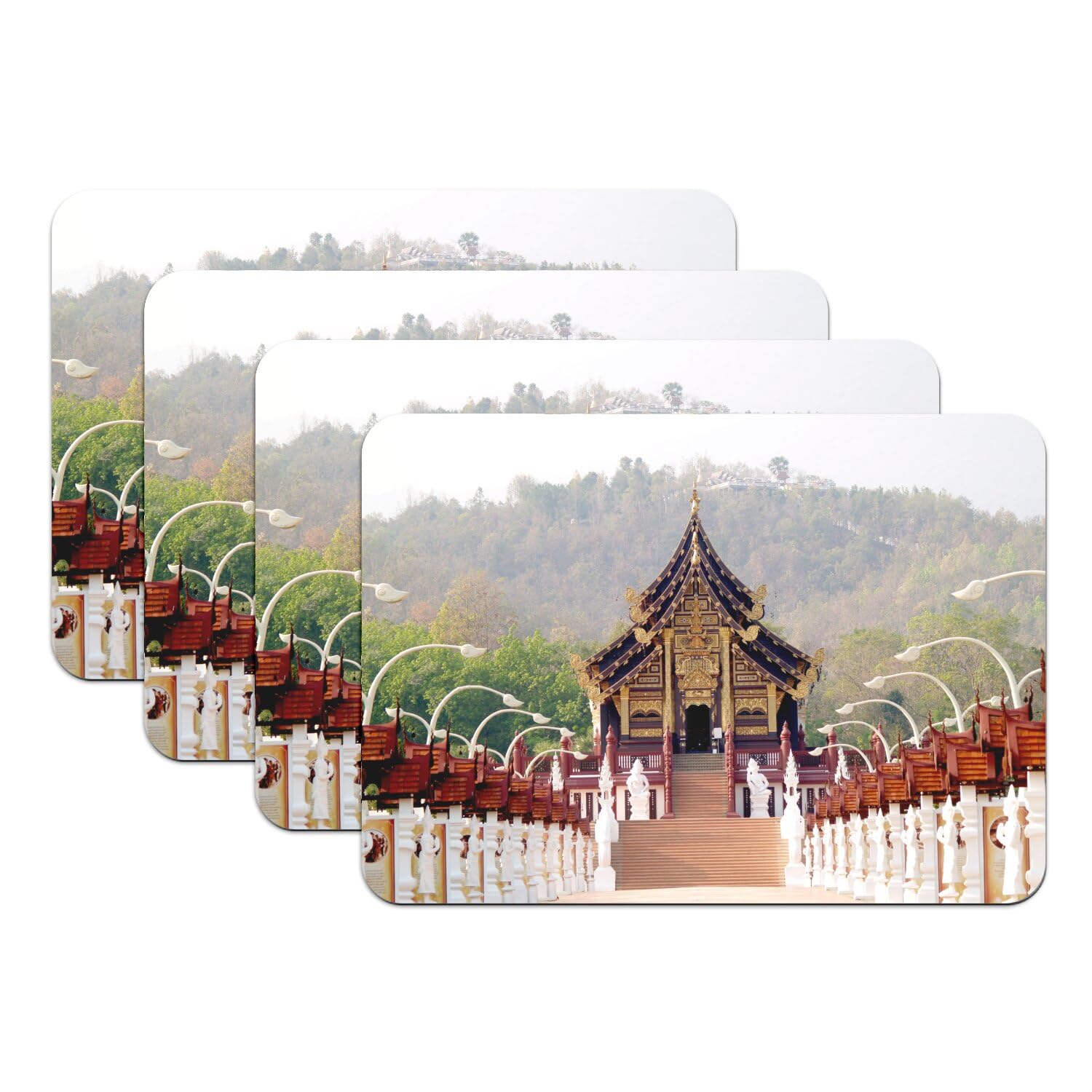 Sets de table Chiangmai en caoutchouc : protégez votre table des rayures et des taches