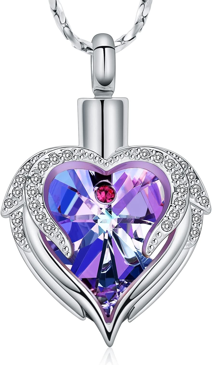 ImrsanlImrsanl Heart Urn Memorial Ash Jewelry Necklace