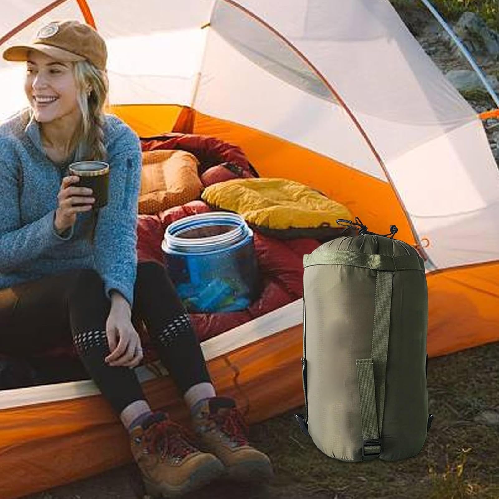 Produktbild von Wasserdichte Camping-Aufbewahrungstasche, Faltbare Zelttasche Zum