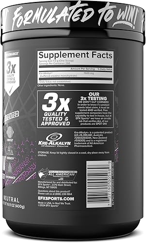 Vista 23 de EFX Sports Polvos Kre-Alkalyn