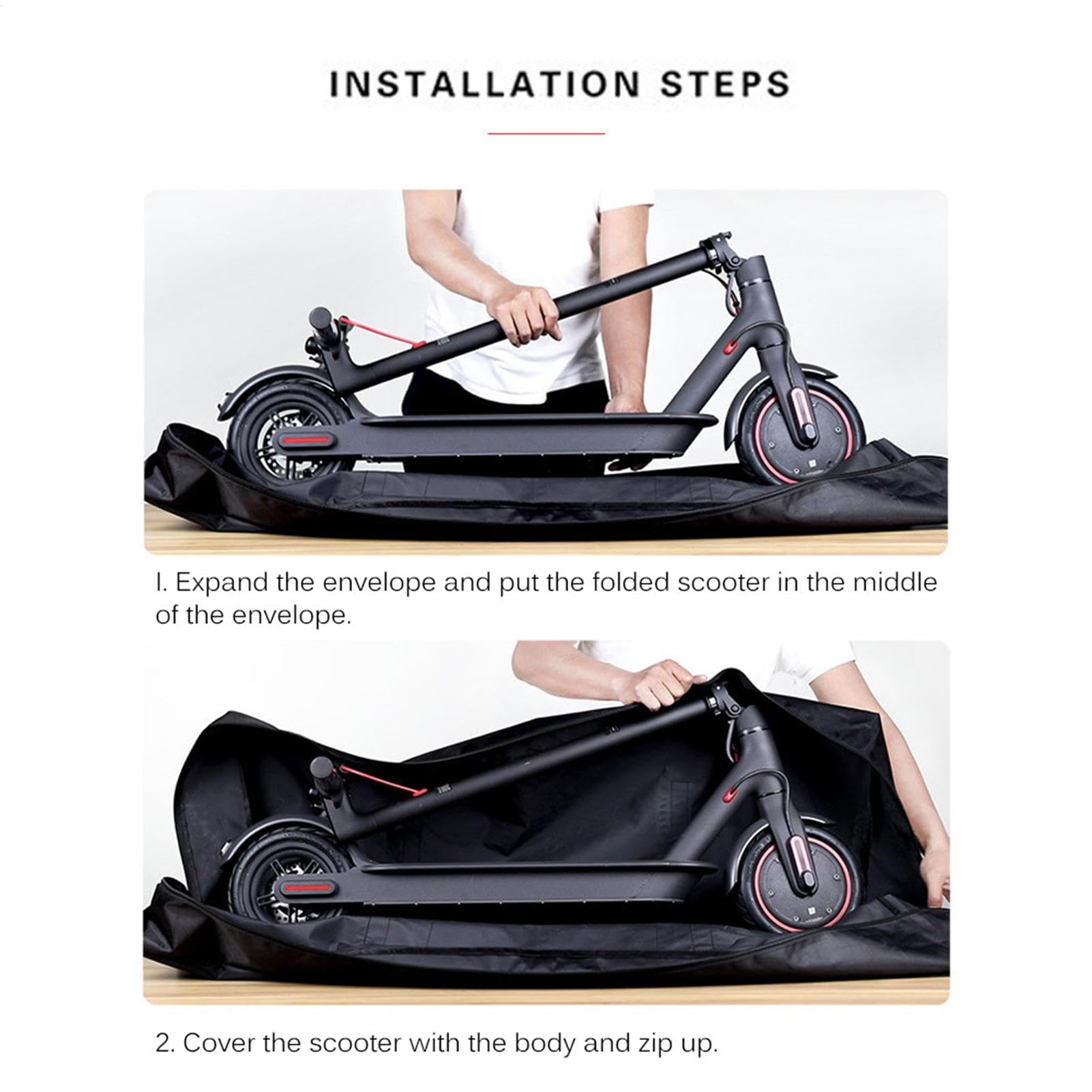 Bolsa de Almacenamiento para Patinete Eléctrico, Impermeable Bolsa de Transporte para Patinete Eléctrico Plegable, Funda Antipolvo para Patinete Eléctrico Scooter Eléctrico Plegable M365/M365 Pro