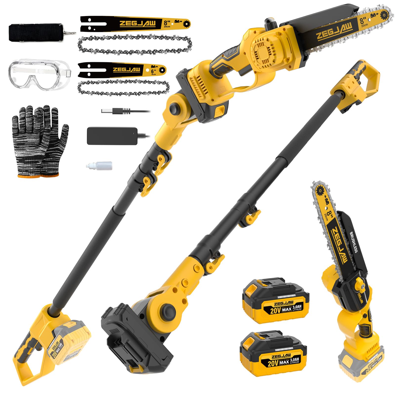 ZEGJAW 4-in-1 Pole Saw