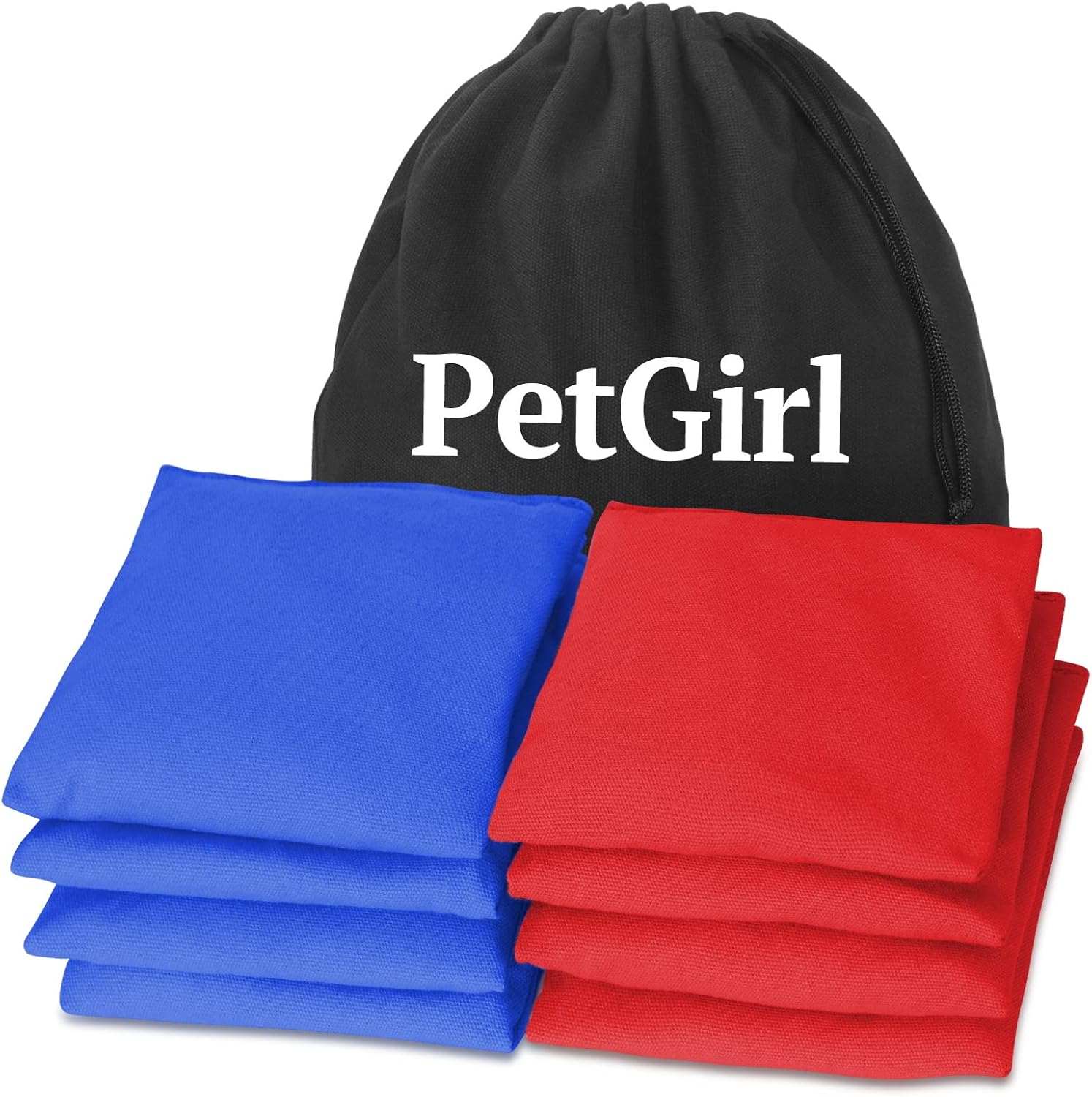 PetGirl Cornhole Bags Premium Weather Duckcloth Cornhole Bean Bags Cornholebags Set of 8 Regulation : Sports & Outdoors
