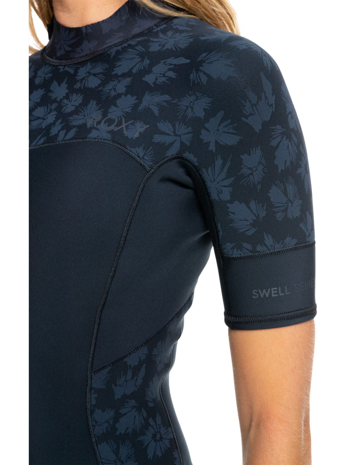 Roxy Swell Series ERJW503027 Springsuit für Damen, kurzärmelig, Reißverschluss hinten, 2 mm