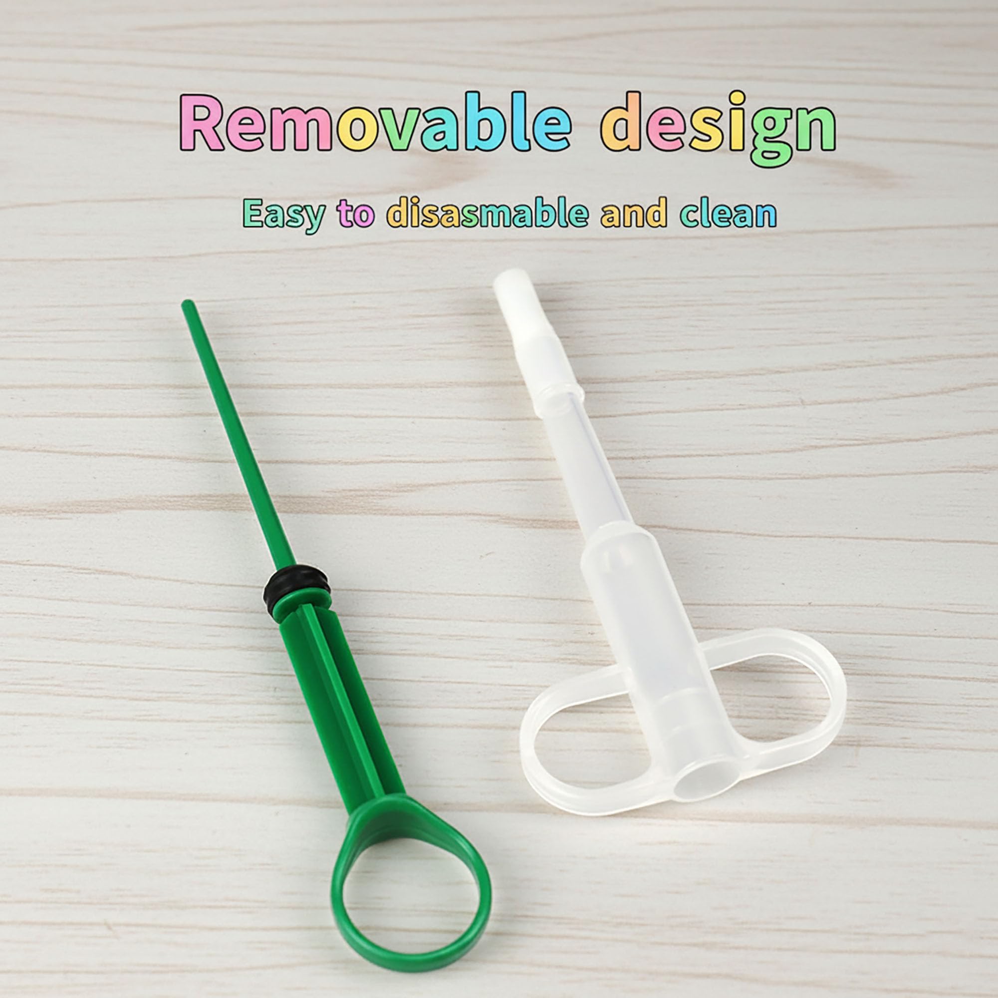 Dispensador de píldoras y popper para gatos, pistola de 4 piezas con punta suave, herramienta alimentadora de medicamentos para perros y animales pequeños, empujador de jeringa para tabletas