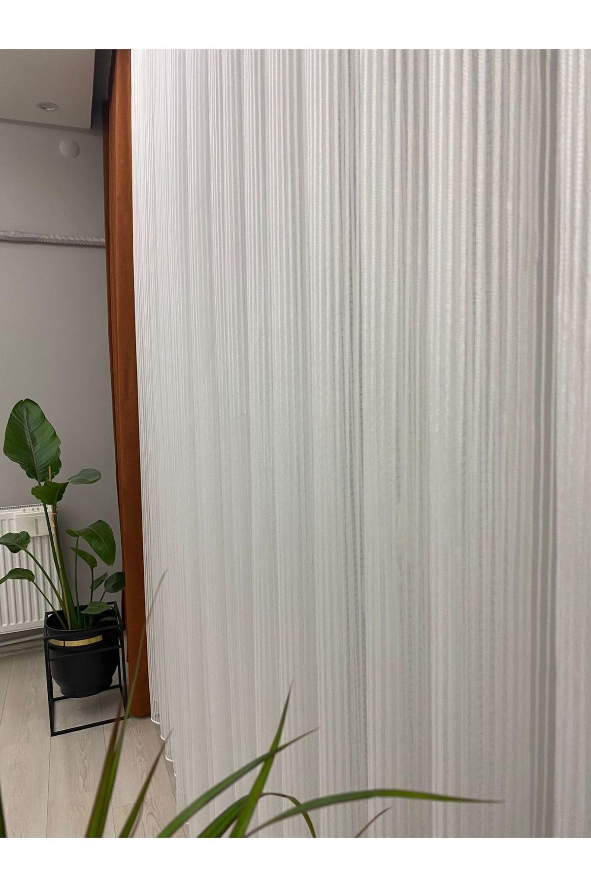 İNCİLİFE İncilife Ekru Petran Tül Perde, Çizgili, 1/2,5 Orta Pileli, 290x250 Cm Petran EKRU, 290G x 250U cm (1 Panel)