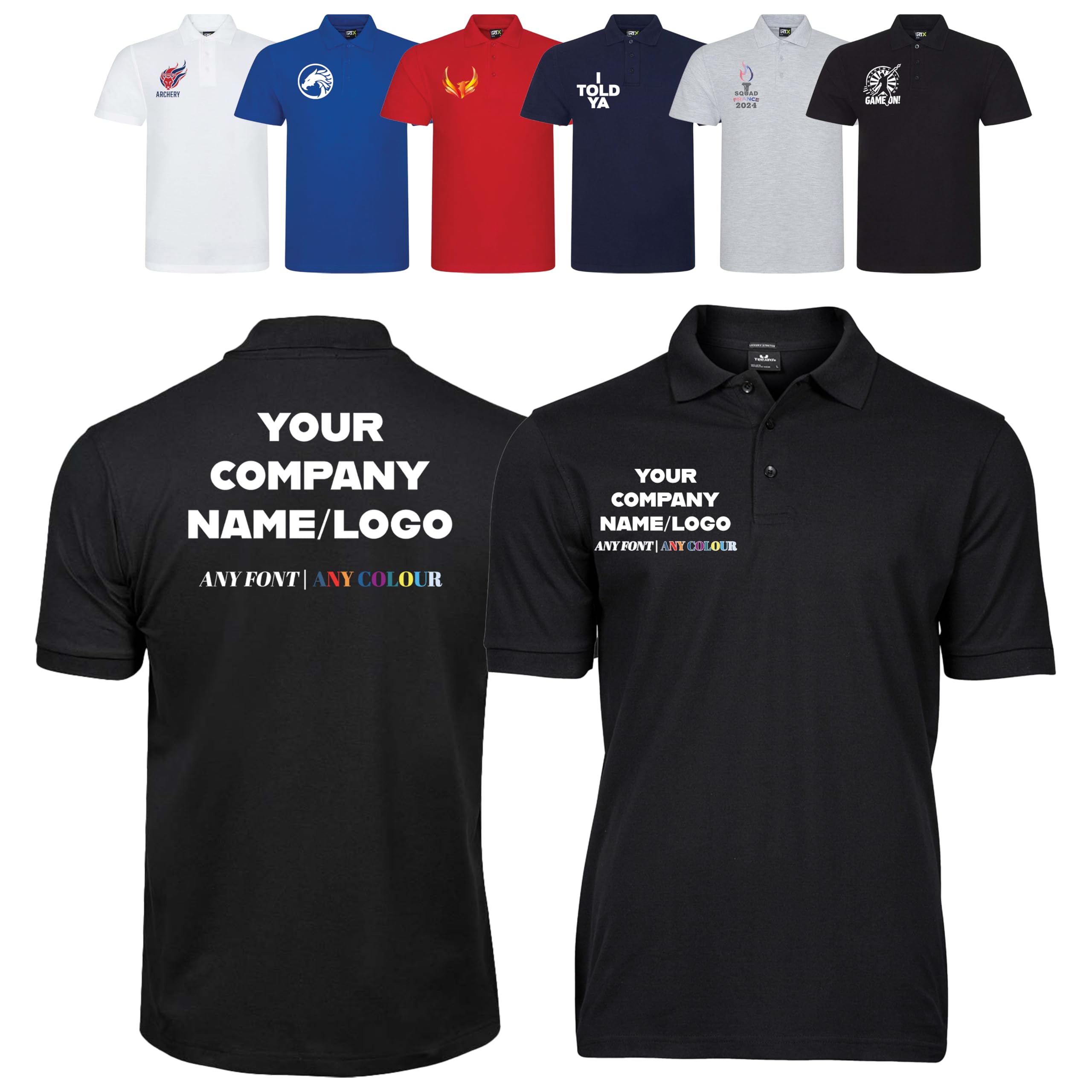 Varsany Personalised T Shirts Mens Womens Kids UK - Customised T Shirt with Any Text and Photo, Long-Lasting Printing - Design Your Own Custom T Shirt — view 29