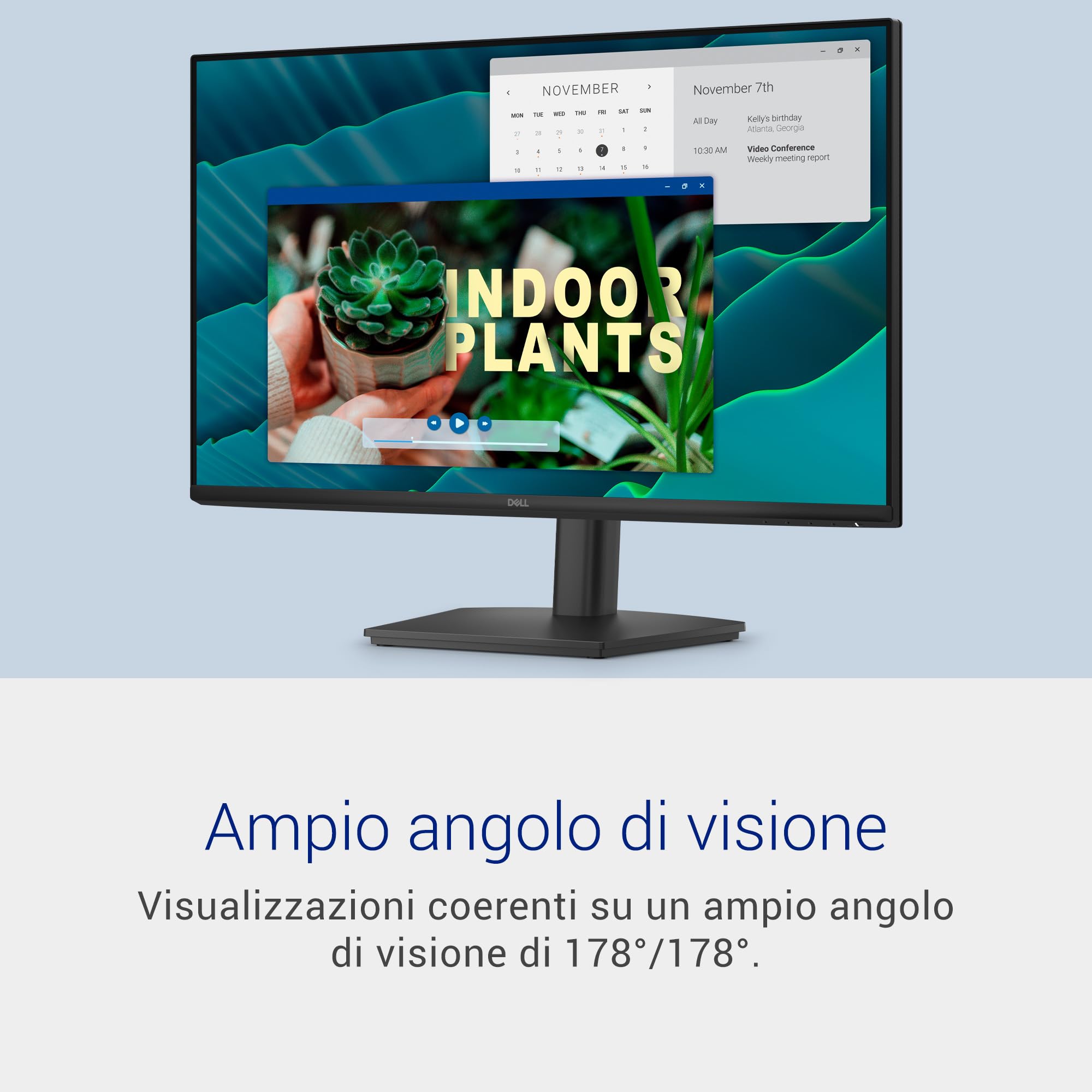Dell 27 Monitor - SE2726HS, Full HD (1920x1080), 144Hz, IPS, 1ms MPRT | AMD FreeSync, Regolabile in Altezza, VESA (100x100mm), 2 HDMI, 3 Anni di Garanzia, Nero