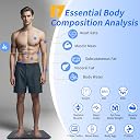 WGGE Smart Body Weight Scale,Digital Smart Bathroom Scale with Mobile App, Large LCD Display Screen,17 Body Composition Metrics BMI, Body Fat Tracking, Heart Rate,Baby Mode,400lb/180kg gallery image