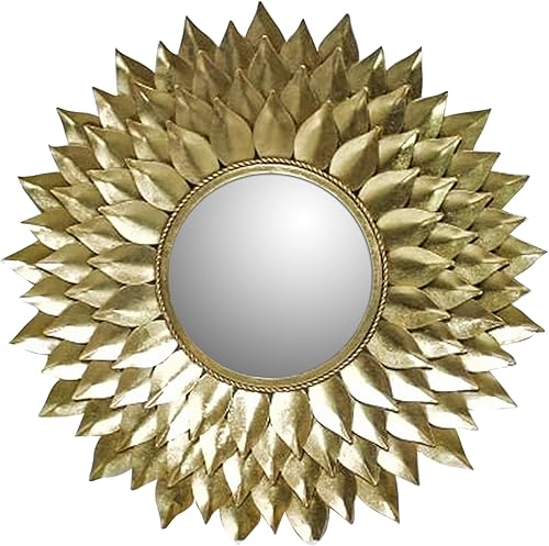 Generic QF Automation - Espejos decorativos para decoración de pared, tocador de baño y espejo de maquillaje, espejo de pared colgante con marco de