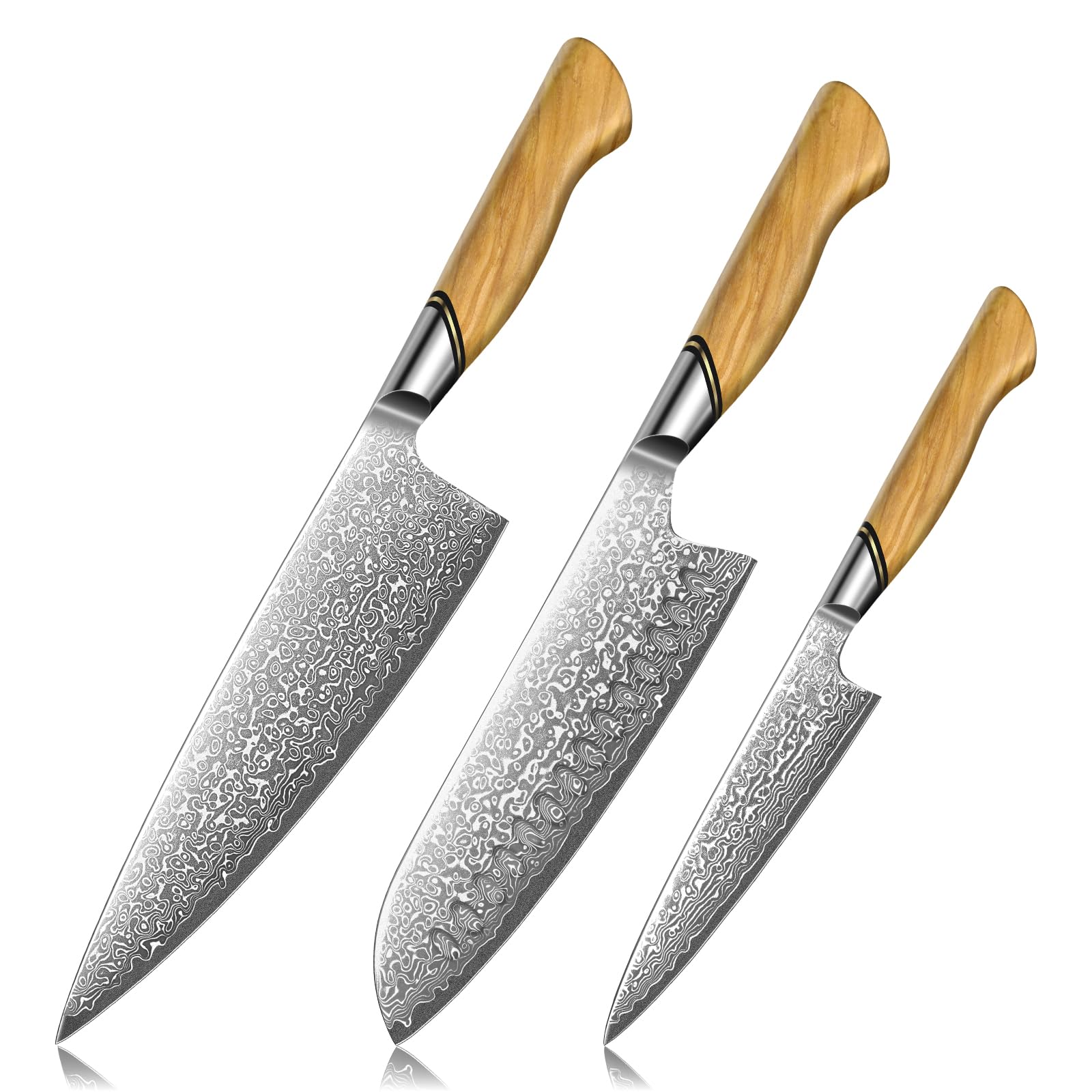 TIVOLI Damascus Kitchen Knife Set