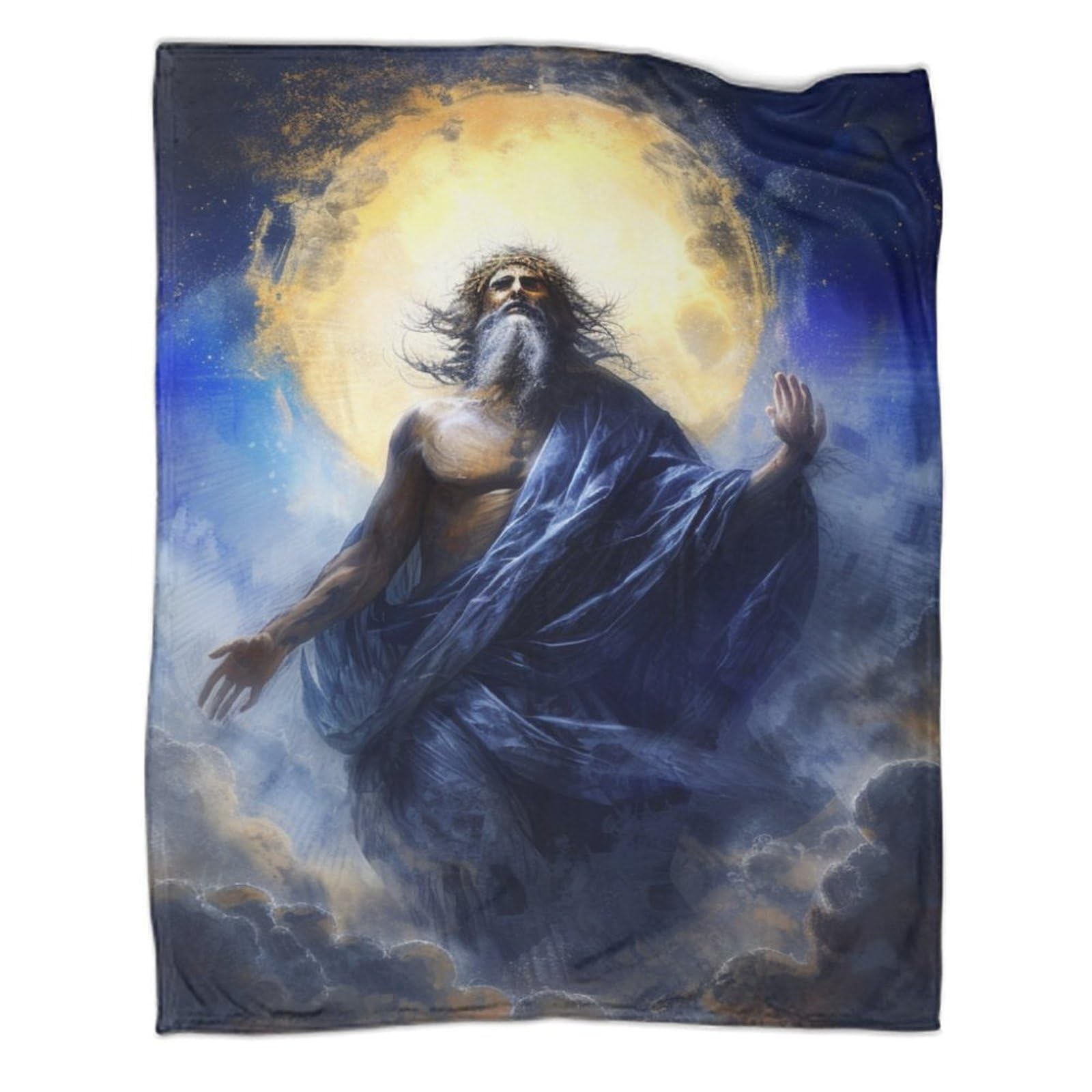 Couverture de voyage luxueuse et chaude Jésus mythique plaid haut de gamme