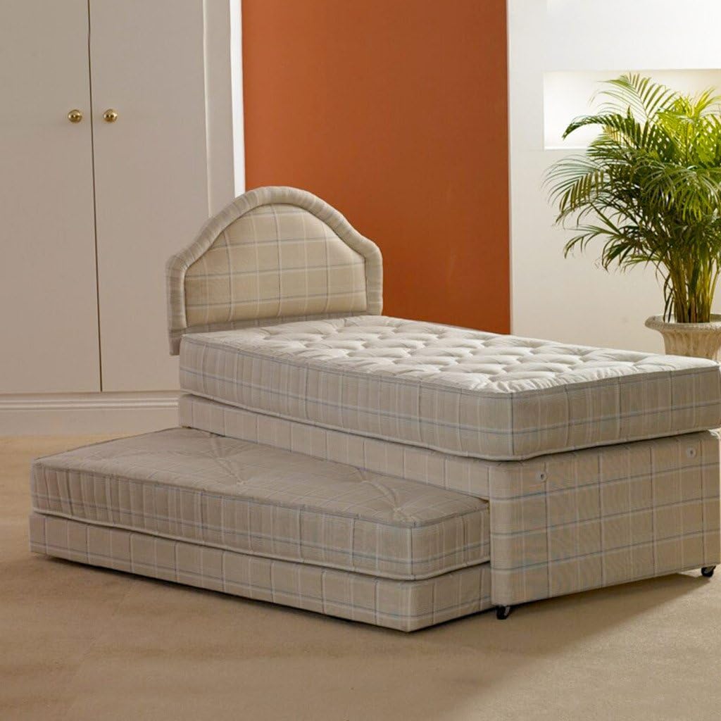 Single 3 In 1 Guest Bed With Deep Quilted Mattresses - Bed With No Headboard