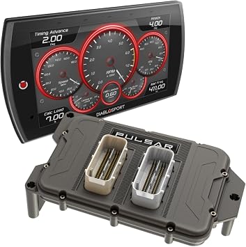 DiabloSport 32454-TM Pulsar Inline Module with Trinity 2 MX Monitor Kit | Fits 2019-2024 Ram 2500 3500 with 6.4L HEMI V8 Engine | Performance Programmer | Real-Time Monitoring | Diagnostic Functions