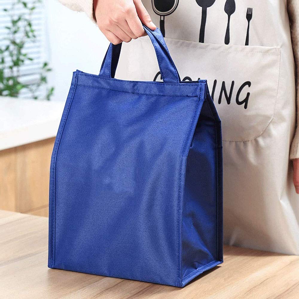 Wiederverwendbare Lunch-Tasche Aus Papier – Isoliert, Wasserabweisend, Braun, Ca. 22x25x16 Cm