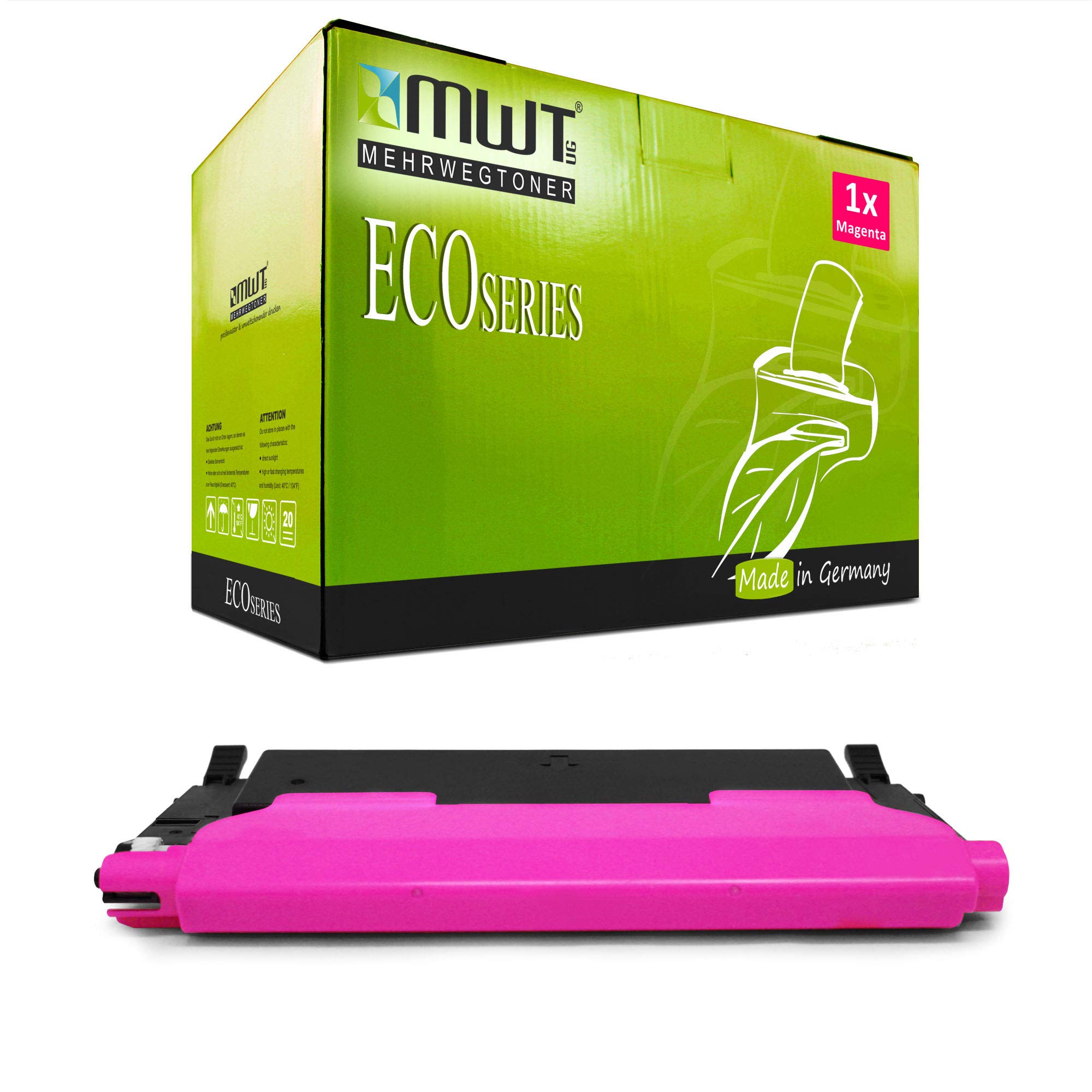 Lot de 4 mwt non OEM Toner compatible pour Samsung CLP 320 325/CLX 3180 3185 équivalent du modèle CLT K4072S C4072S Y4072S M4072S – Black Noir + Cyan + Magenta + jaune Jaune