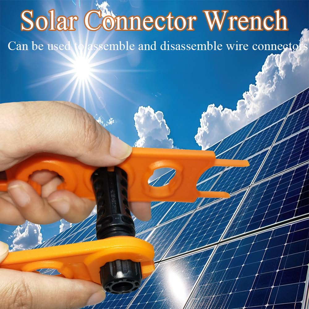 2 pezzi pannello solare chiave connettore fotovoltaica chiave solare strumento solare per cavo a sgancio rapido maschio/femmina