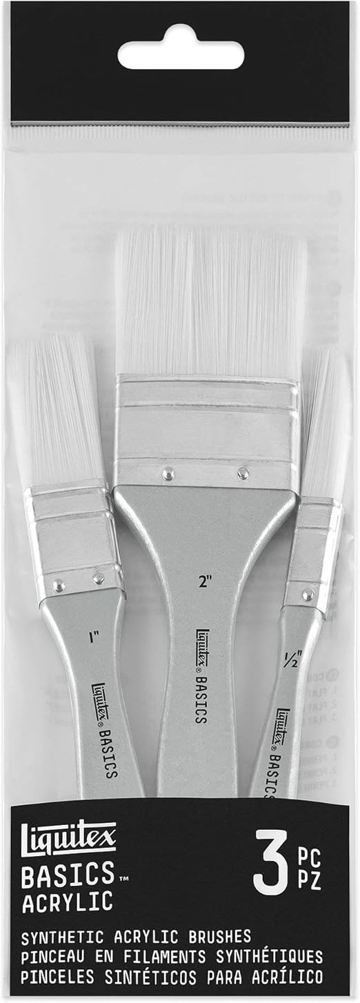 Pennello Liquitex Angolato N&deg; 3 | 7,62 Cm | Per Tecniche Pittoriche Multiple | Qualit&agrave; Professionale