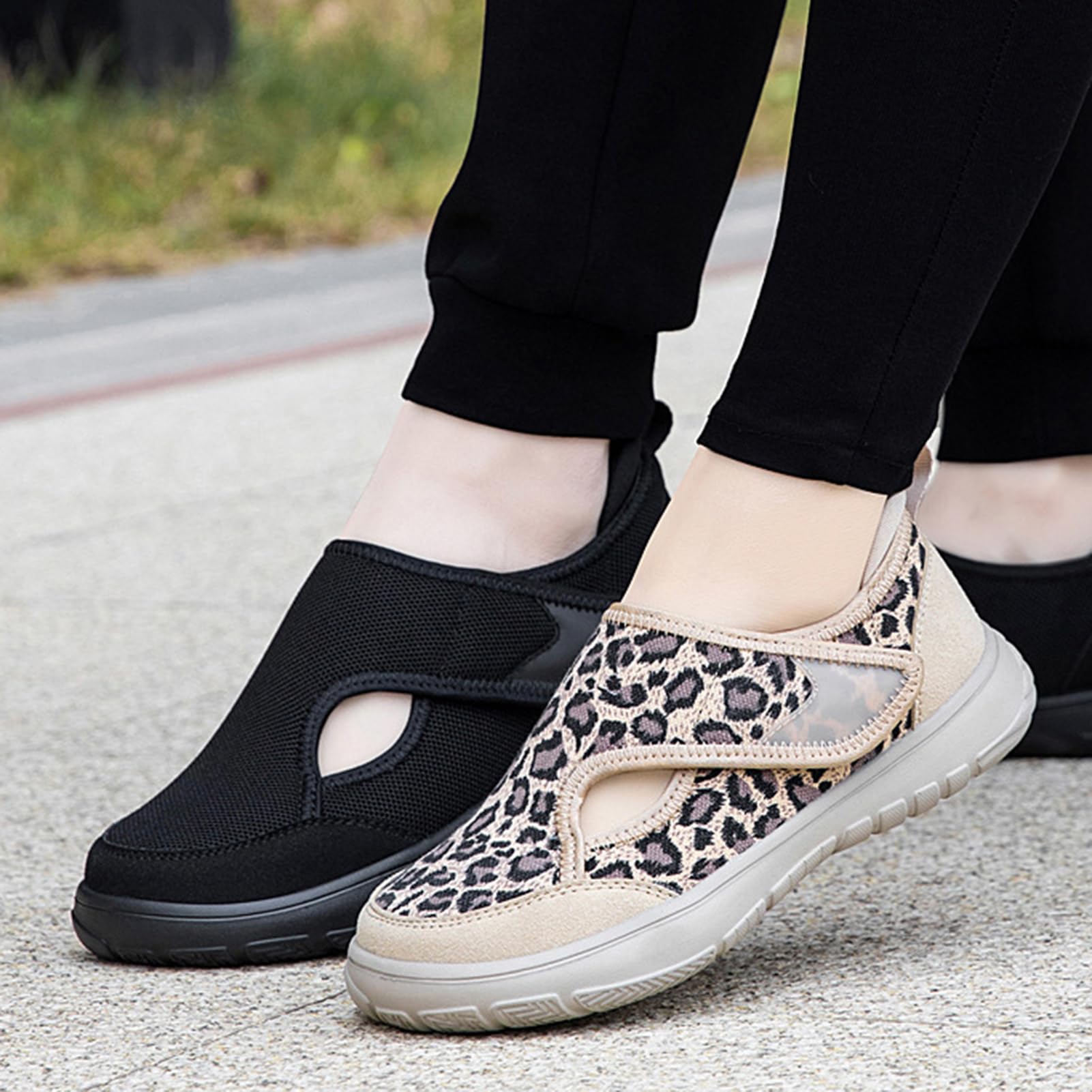 Buty dla cukrzyków, dla mężczyzn i kobiet, ortopedyczne, zdrowotne, na lato, sandały, antypoślizgowe, buty rekreacyjne, miękka podeszwa, buty do chodzenia, obcas klinowy, oddychające, plecione buty