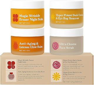 Mature Skin Face Balm, Anti-Age Insane Glow Balm– 4-in-1 Daily Moisturizer, Night Cream, Primer Treatment Botanical Blend with Pomegranate, Squalane & Rosehip Supports Elasticity & Radiant