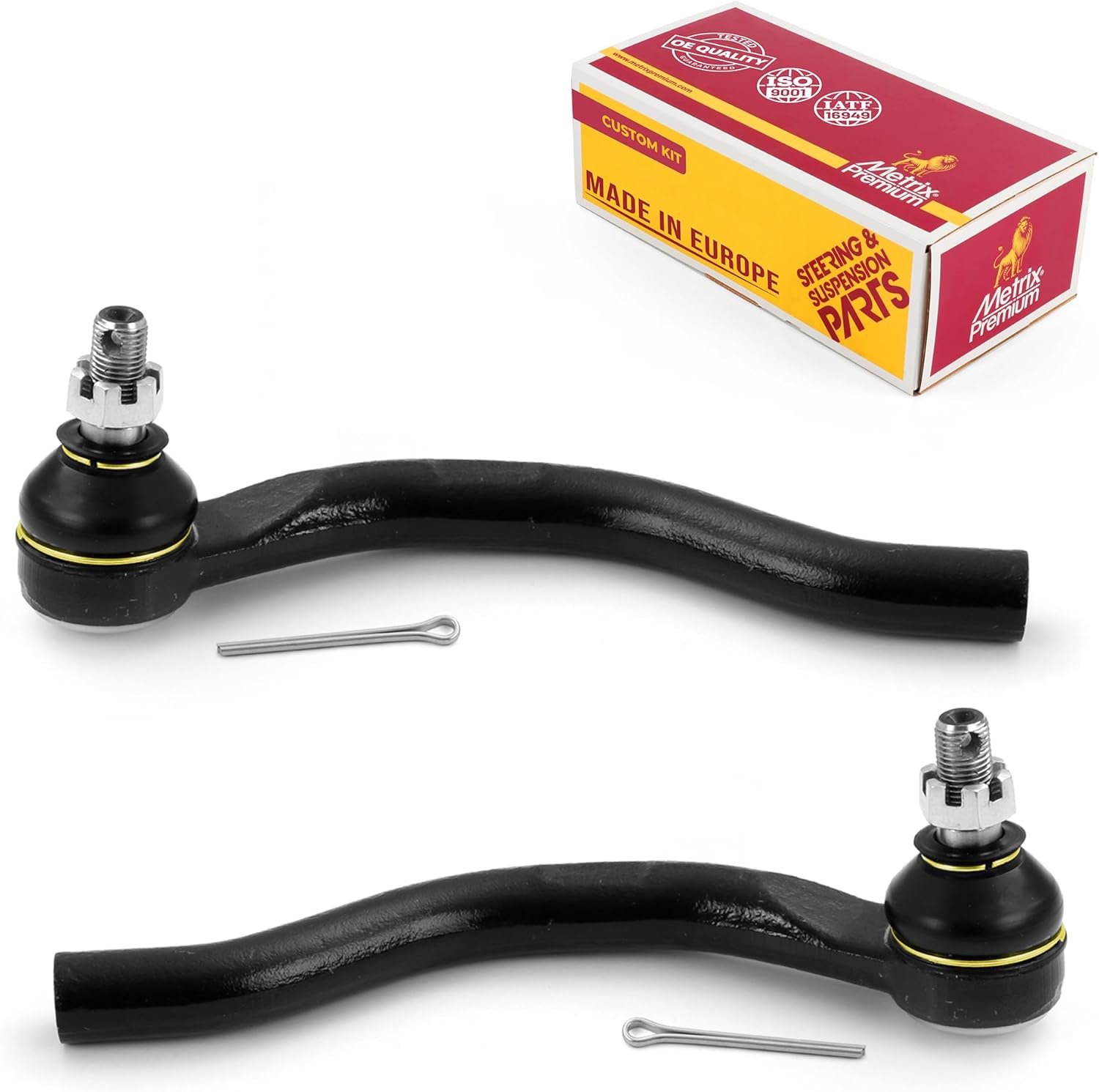 Metrix Premium Chassis Parts - Front Left & Right Outer Tie Rod End Kit Fits 2013-2022 Acura ILX, 2012-2015 Honda Civic, Replacement ES800912, ES800913, Made in Europe