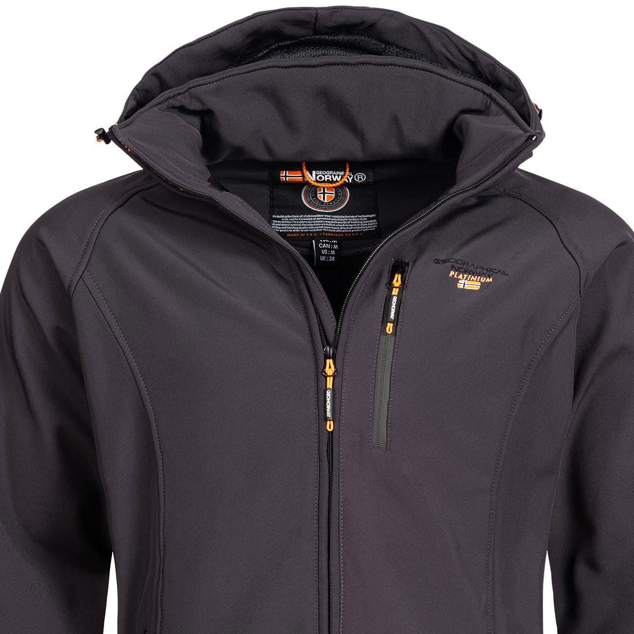Geographical Norway Męska kurtka softshellowa S - 7XL – kurtka przeciwdeszczowa – outdoorowa przejściowa kurtka przeciwdeszczowa w pakiecie z UD Beanie