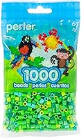 Vista 1 de Perler Cuentas fusibles para manualidades, 1000 unidades, verde joya