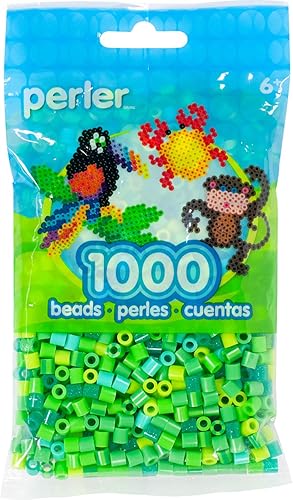 Perler Cuentas fusibles para manualidades, 1000 unidades, verde joya