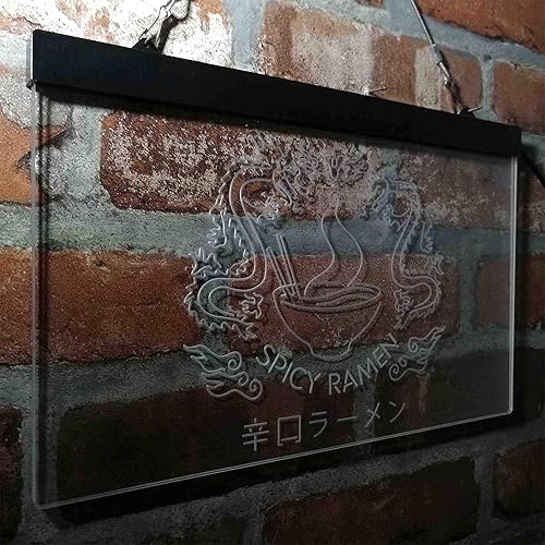 Miniatura 4 de ADVPRO Spicy Dragon Ramen Japan Food - Letrero de neón LED de doble color, azul y rojo, 16 x 12 pulgadas st6s43-i3961-br