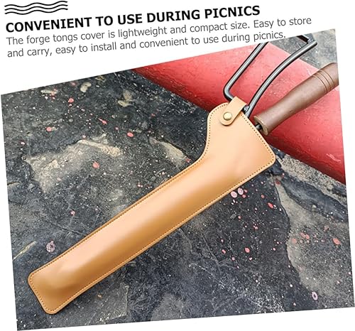 Miniatura 5 de GANAZONO Funda protectora de cuero para pókers, herramientas de parrilla para parrilla al aire libre, funda de cuero, cubierta de herramientas de