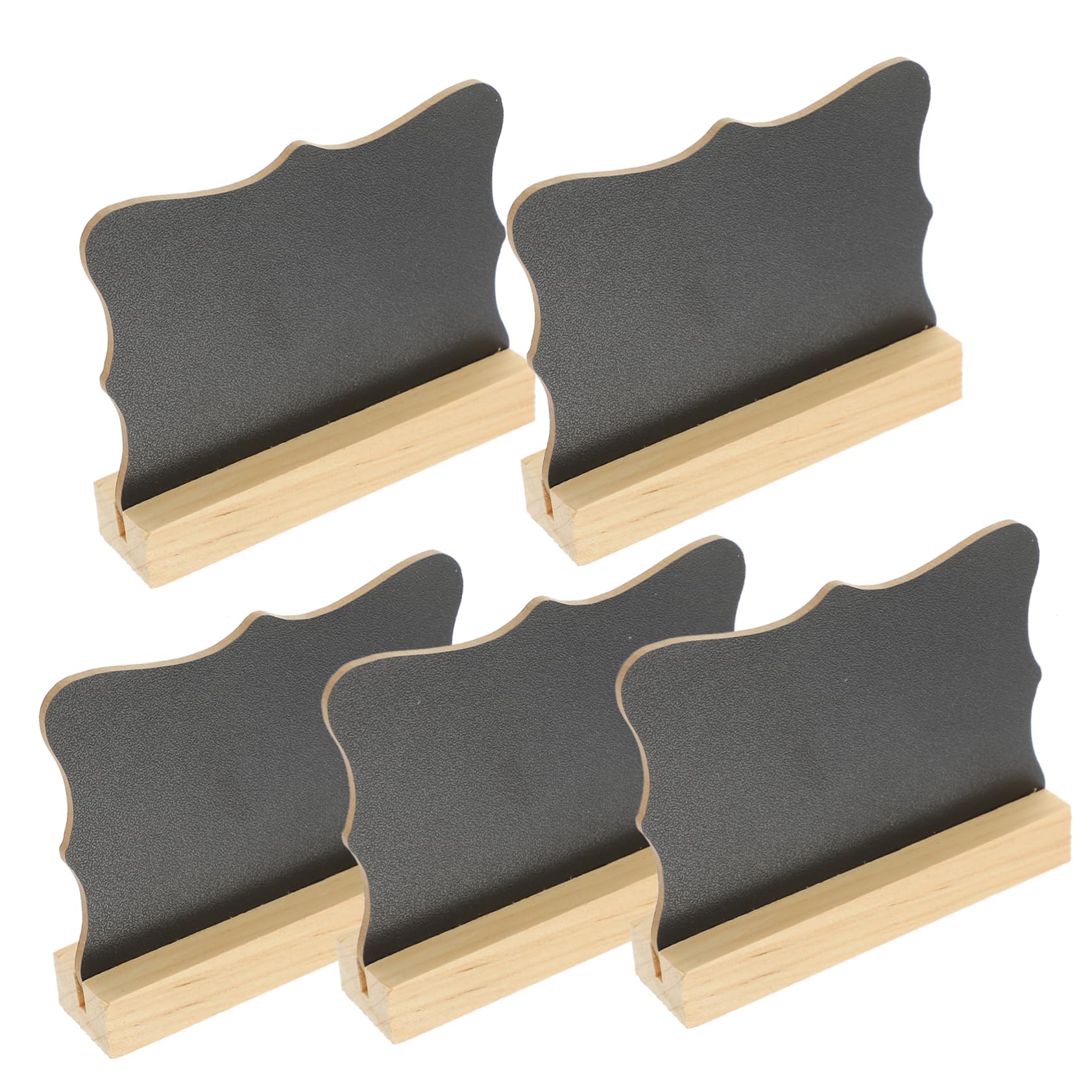 Operitacx 25pièces Mini Tableau De Panneaux Décoratifs Pour Événements Et Décoration De Table Ardoise Portable Avec Support Pour Messages Et Menus