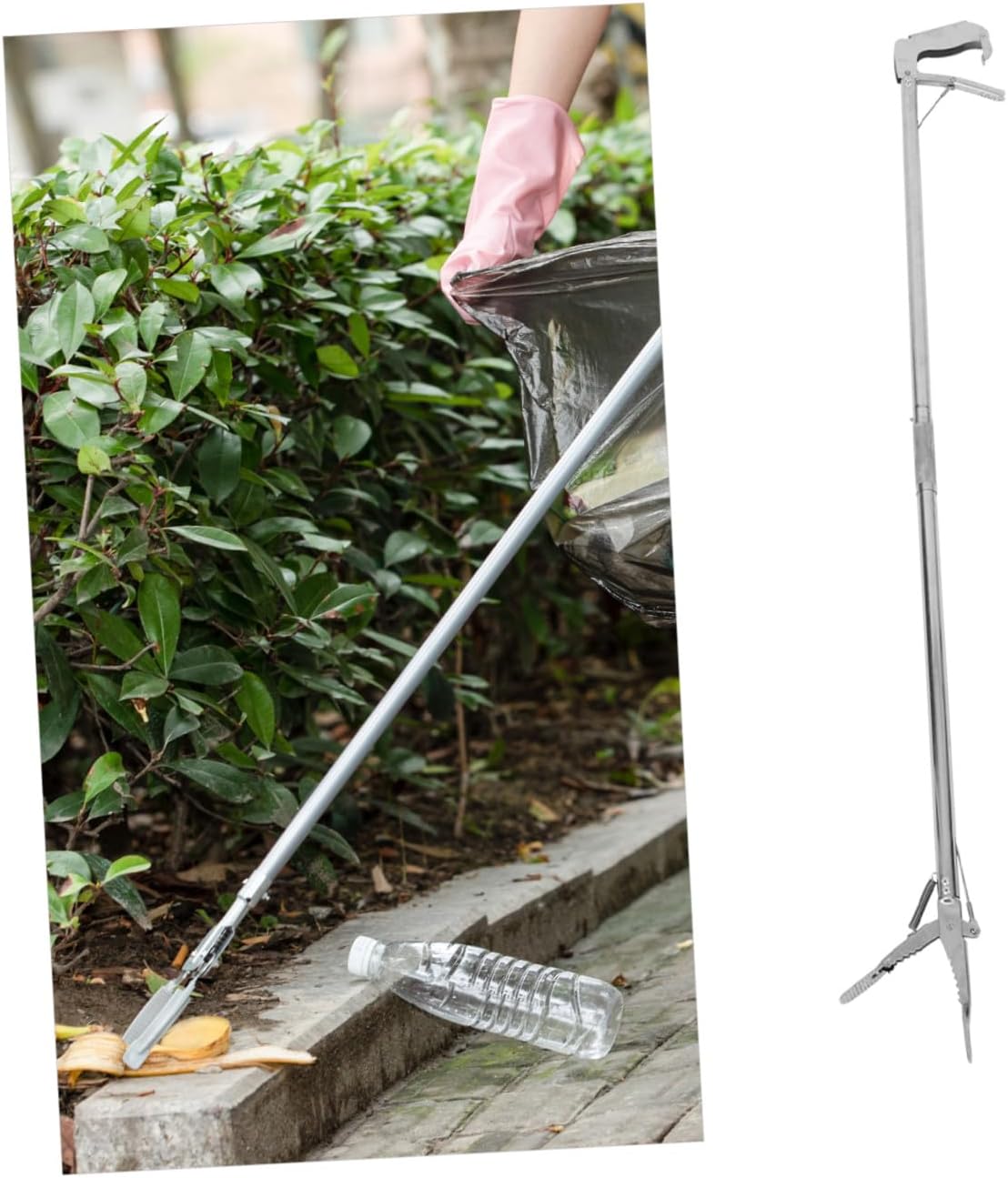 Heavy Duty Grabber Tool Long Reach Trash Picker Foldable Clamp Grabber Clamps Reusable for Daily Living Aid