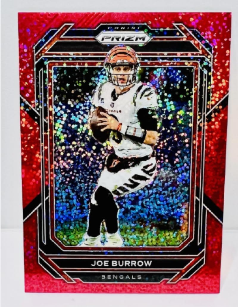 Football Trading Card 2022 Panini Prizm Prizm Red Sparkle #56 Joe Burrow EX/NM Bengals