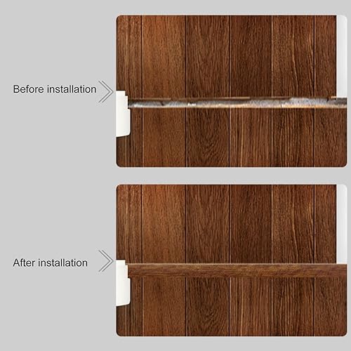 Miniatura 5 de Tira de transición para piso de puerta, autoadhesiva, moldura en T para alfombras y pisos, umbral plano, borde de puerta de vidrio deslizante