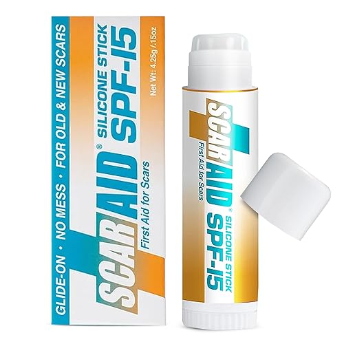 ScarAid SPF-15 Silicone Scar Gel Stick 4.25g – Mess-Free Scar