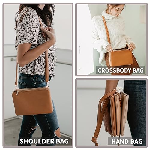 Miniatura 6 de MOMINSIDE Mochila para pañales, bolsas cruzadas para mujer, mochila de cuero para mamá y papá, bolsa grande de viaje para bebés para niños y niñas,