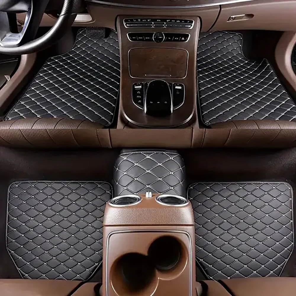Protections Siège Voiture Pour Xpeng G6 2023-2024 - Housse Anti-coups De Pied Siège Arrière, En Cuir PU Beige - Lot De 2