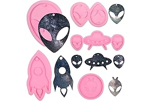 Glow-in-the-Dark Alien Mold Trio: Out of This World Resin Creations