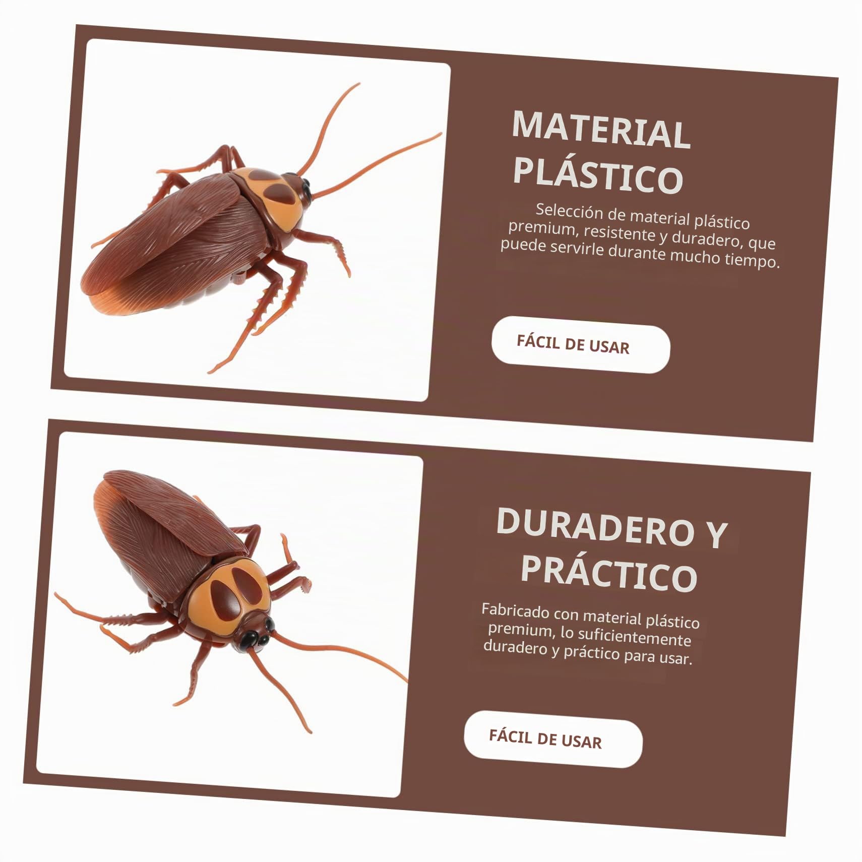 1Juego Juguete de Cucaracha Teledirigido con Bromas de Halloween Juguete Asustadizo Simulación Usar