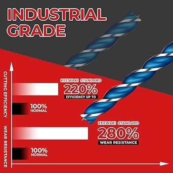 25mm x 460mm 3-Flute Auger Drill Bit for Wood – Extra Long Wood Drill Bits with Hex Shank, Heavy Duty Spiral Bit for Fast & Clean Deep Hole Drilling in Timber
