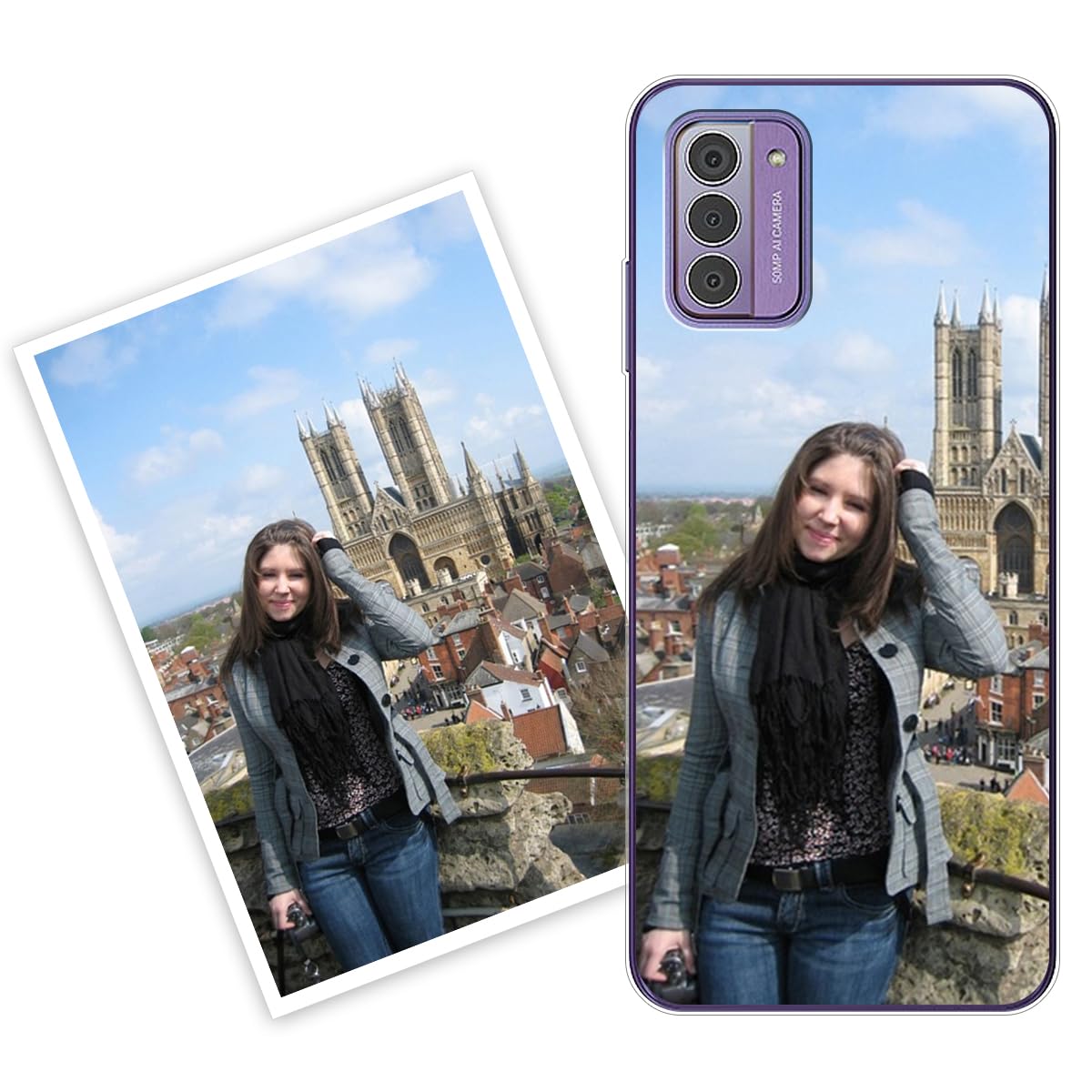 Personalisiertes Handyhülle Für Nokia G42 – Transparentes Silikon-Etui Mit Eigenem Foto