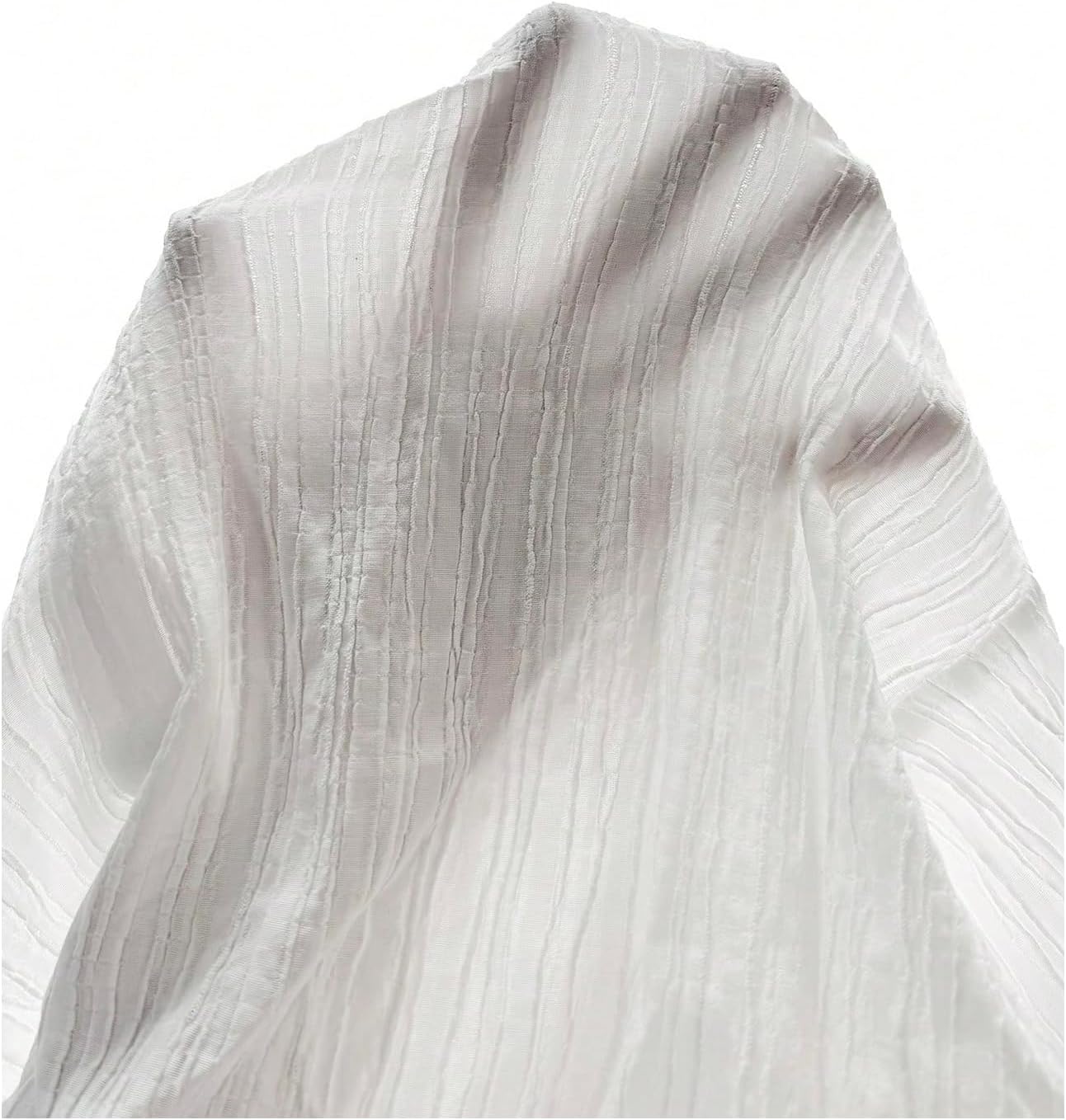 Women's Twist Front Deep V Neck Cropped Blouses Pom Pom Trim Ruffle Short Sleeve Dressy Crop Top - Image 4